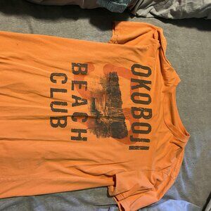 Orange Okojobi Beach Cub Tee Size M